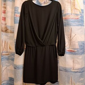 Vince Camuto Black Long Sleeve Dress